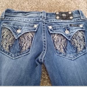 Miss Me Jeans Size 28 Boot Cut Wings